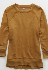 Aerie City Sweatshirt Mustard Medium